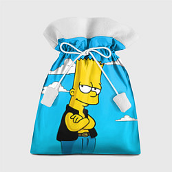 Мешок для подарков Задумчивый Барт, цвет: 3D-принт