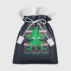 Мешок для подарков Новогодний свитер Ктулху, цвет: 3D-принт