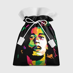 Мешок для подарков Боб Марли: фан-арт, цвет: 3D-принт