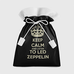 Мешок для подарков Keep Calm & Led Zeppelin, цвет: 3D-принт
