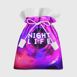 Мешок для подарков Night life, цвет: 3D-принт