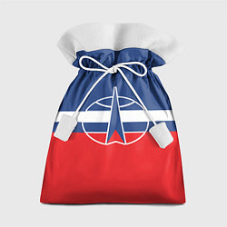 Мешок для подарков Флаг космический войск РФ, цвет: 3D-принт