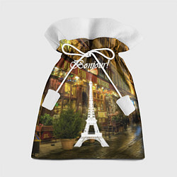 Мешок для подарков Bonjour - Paris, цвет: 3D-принт