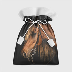 Мешок для подарков Взгляд коня, цвет: 3D-принт