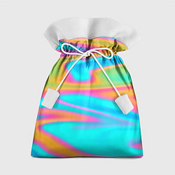 Мешок для подарков Разводы радужные, цвет: 3D-принт