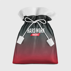 Подарочный мешок Hard Work Pays Off: Red