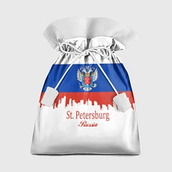 Мешок для подарков St. Petersburg: Russia, цвет: 3D-принт