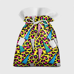 Мешок для подарков 80s Leopard, цвет: 3D-принт