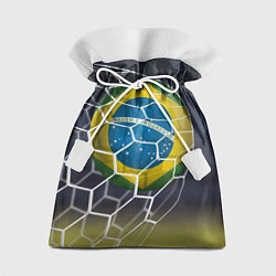 Мешок для подарков Brazil Football, цвет: 3D-принт