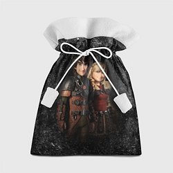 Мешок для подарков Викинг и Астрид, цвет: 3D-принт