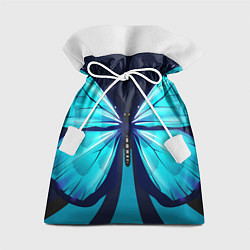 Мешок для подарков Голубая бабочка, цвет: 3D-принт