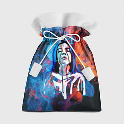 Мешок для подарков Billie Eilish: Colour Smoke, цвет: 3D-принт