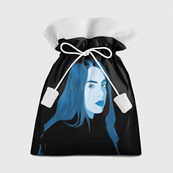 Мешок для подарков Billie Eilish: Blue Style, цвет: 3D-принт