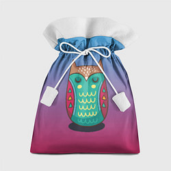 Мешок для подарков Мудрая сова, цвет: 3D-принт
