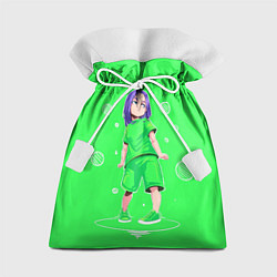 Мешок для подарков Billie Eilish: Acid Girl, цвет: 3D-принт