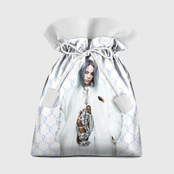 Мешок для подарков BILLIE EILISH: White Fashion, цвет: 3D-принт