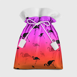 Мешок для подарков Фламинго, цвет: 3D-принт