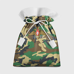 Мешок для подарков Камуфляж Войска связи, цвет: 3D-принт