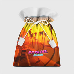 Мешок для подарков HOTLINE MIAMI, цвет: 3D-принт