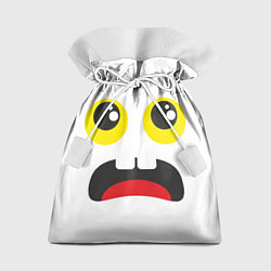 Мешок для подарков Испуганное лицо, цвет: 3D-принт