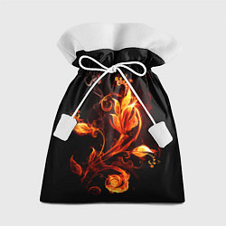 Мешок для подарков Огненный цветок, цвет: 3D-принт
