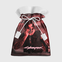 Мешок для подарков Johnny Silverhand Cyberpunk, цвет: 3D-принт