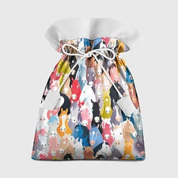 Мешок для подарков Цветные лошади, цвет: 3D-принт
