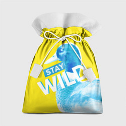 Мешок для подарков Оставайся диким - селезень, цвет: 3D-принт