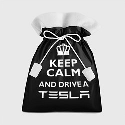 Мешок для подарков Drive a Tesla!, цвет: 3D-принт