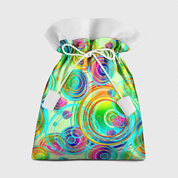 Мешок для подарков Радужные спирали позитив, цвет: 3D-принт
