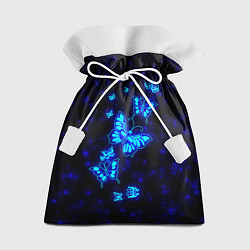 Мешок для подарков Неоновые бабочки, цвет: 3D-принт