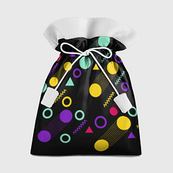Мешок для подарков Круги и Треугольники, цвет: 3D-принт