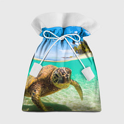 Мешок для подарков Морская черепашка, цвет: 3D-принт