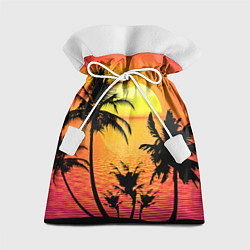 Мешок для подарков Прибрежный закат, цвет: 3D-принт