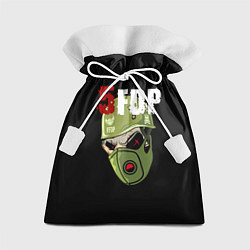 Мешок для подарков FFDP череп в каске и маске, цвет: 3D-принт