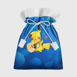 Мешок для подарков Пикачу с гитарой, цвет: 3D-принт