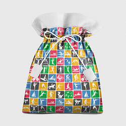Мешок для подарков СПОРТ, цвет: 3D-принт