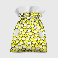 Мешок для подарков Смайлики в Масках, цвет: 3D-принт