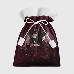 Мешок для подарков Аста Черный клевер Red style, цвет: 3D-принт