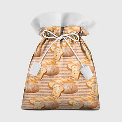 Мешок для подарков Выпечка - хлеб и булочки, цвет: 3D-принт