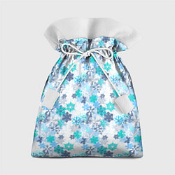 Мешок для подарков Зимние Снежные Узоры, цвет: 3D-принт