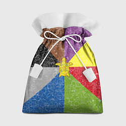 Мешок для подарков Черепаха на фоне АПВ 8 1 15, цвет: 3D-принт