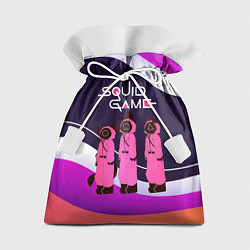 Мешок для подарков Трое из сериала Игра в кальмара, цвет: 3D-принт