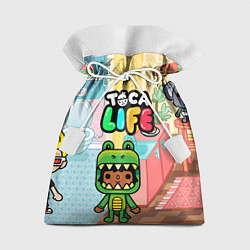 Мешок для подарков Toca Life: Crocodile, цвет: 3D-принт