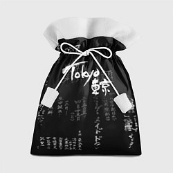 Мешок для подарков Токио Надпись Иероглифы Япония Tokyo, цвет: 3D-принт