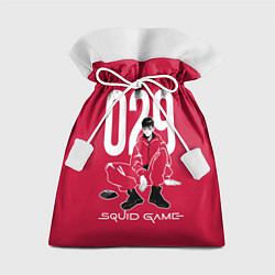 Мешок для подарков Squid game: guard 029policeman, цвет: 3D-принт