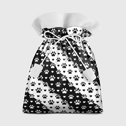 Мешок для подарков Следы от Лап, цвет: 3D-принт