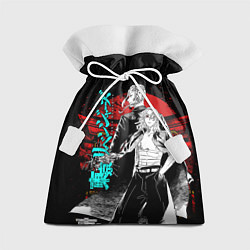 Мешок для подарков МАЙКИ ТОЙКИЙСКИЕ МСТИТЕЛИ НЕОН ЛОГО, цвет: 3D-принт