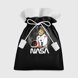 Мешок для подарков Доги Космонавт Мем Наса Doge, цвет: 3D-принт