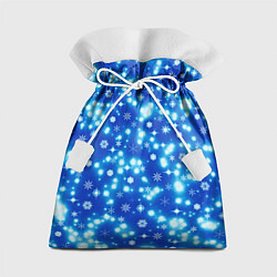 Мешок для подарков Сверкающие снежинки, цвет: 3D-принт
